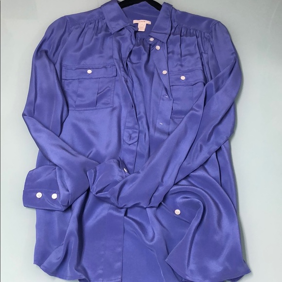 J. Crew Tops - 100% SILK J. CREW BLOUSE NWOT!!
